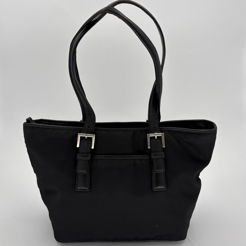 Vintage Coach Black Nylon Mercer Buckle Tote Bag Shoulder Purse 7446 Y2K 2000